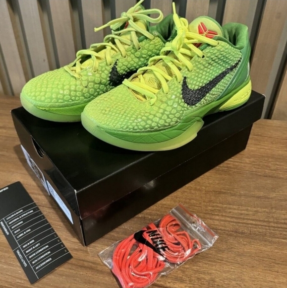Nike Zoom Kobe 6 Proto Low Grinch New - Picture 2 of 3